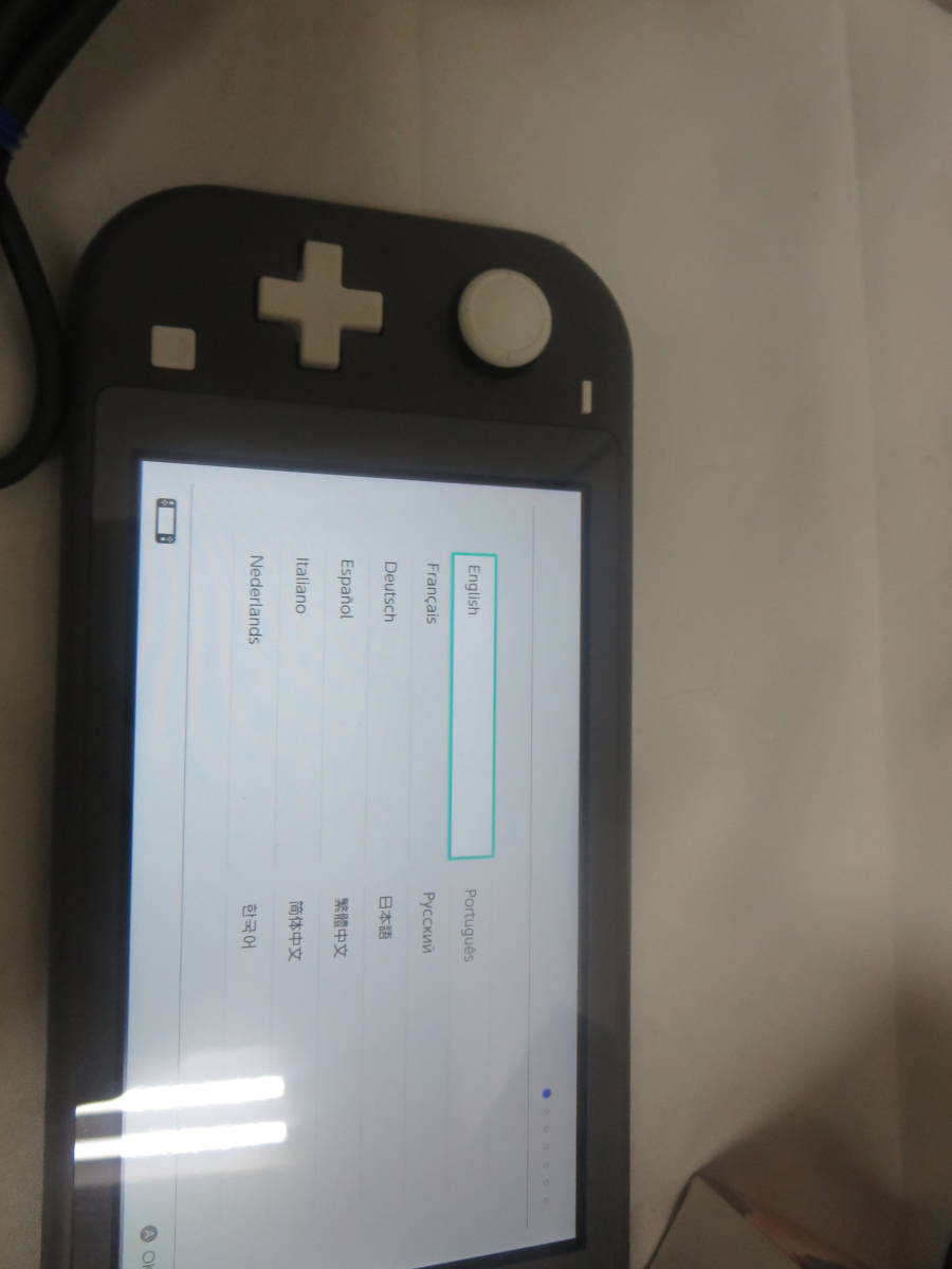 中古 通電確認 ニンテンドー スイッチライト グレー ジャンク扱い 本体