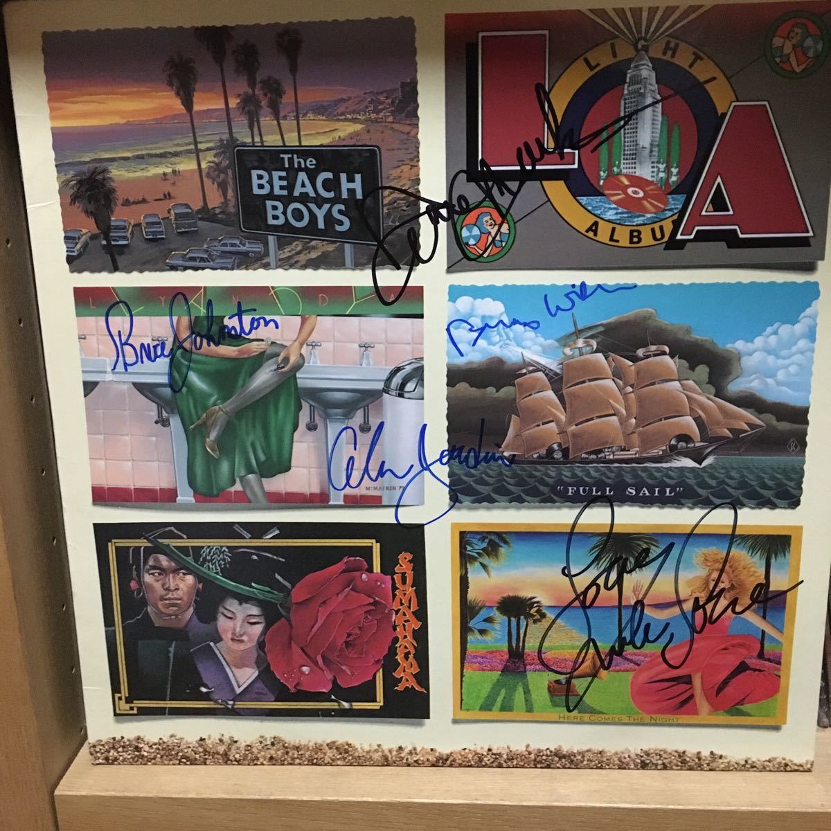 数量限定，お得 Bearch Boys ビーチ ボーイズ 直筆サイン入りレコードLA ライト アルパム Brian Wilson Mike Love Al Jardine Bruce Johnston David(サイン)｜売買されたオークション情報、yahooの商品情報をアーカイブ公開 - オ サイン
