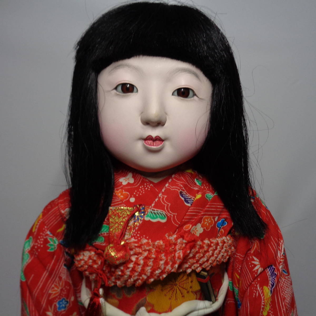 昭和レトロ 市松人形 可愛いお顔の女の子 60cm(市松人形)｜売買された