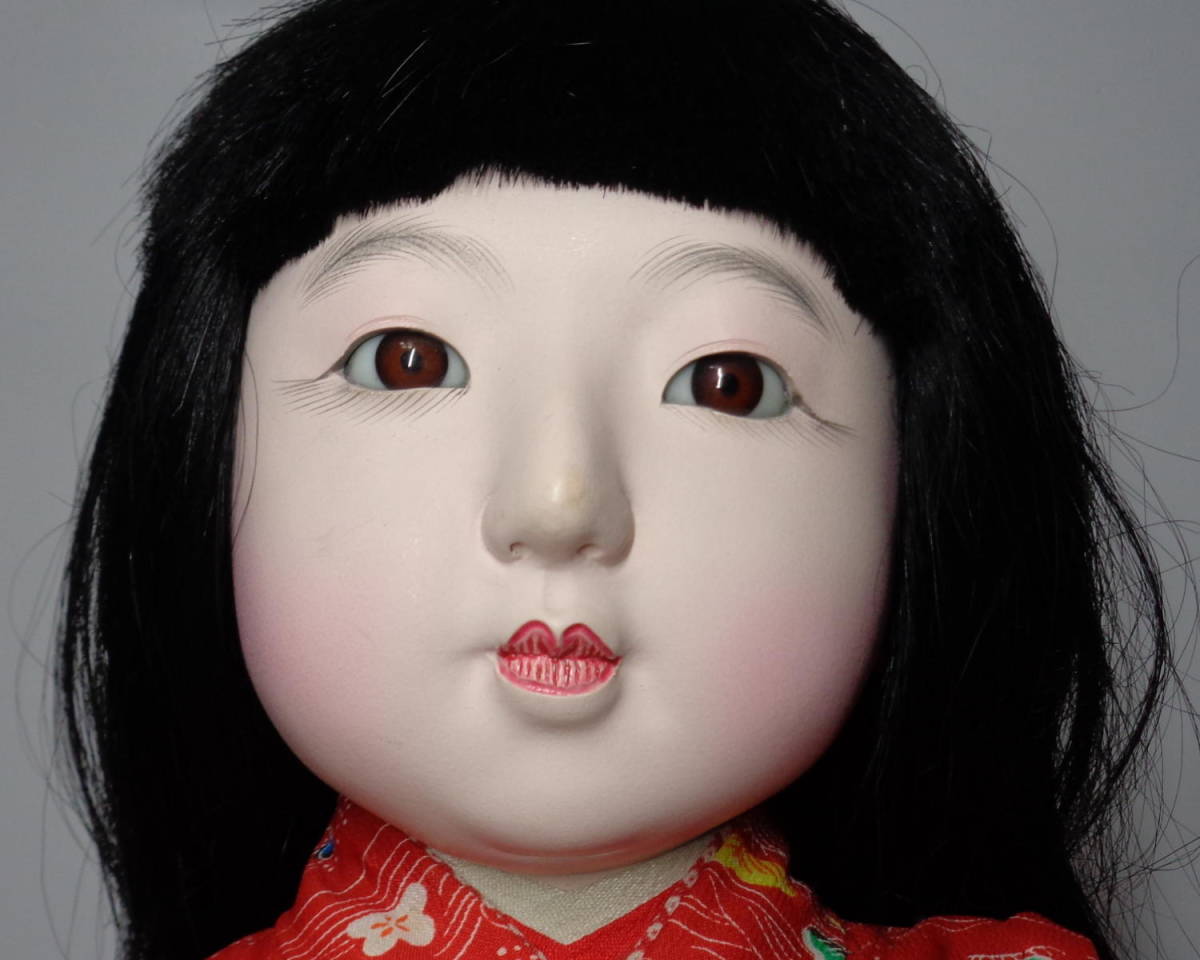 昭和レトロ 市松人形 可愛いお顔の女の子 60cm(市松人形)｜売買された