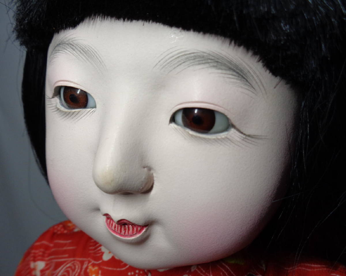 昭和レトロ 市松人形 可愛いお顔の女の子 60cm(市松人形)｜売買された