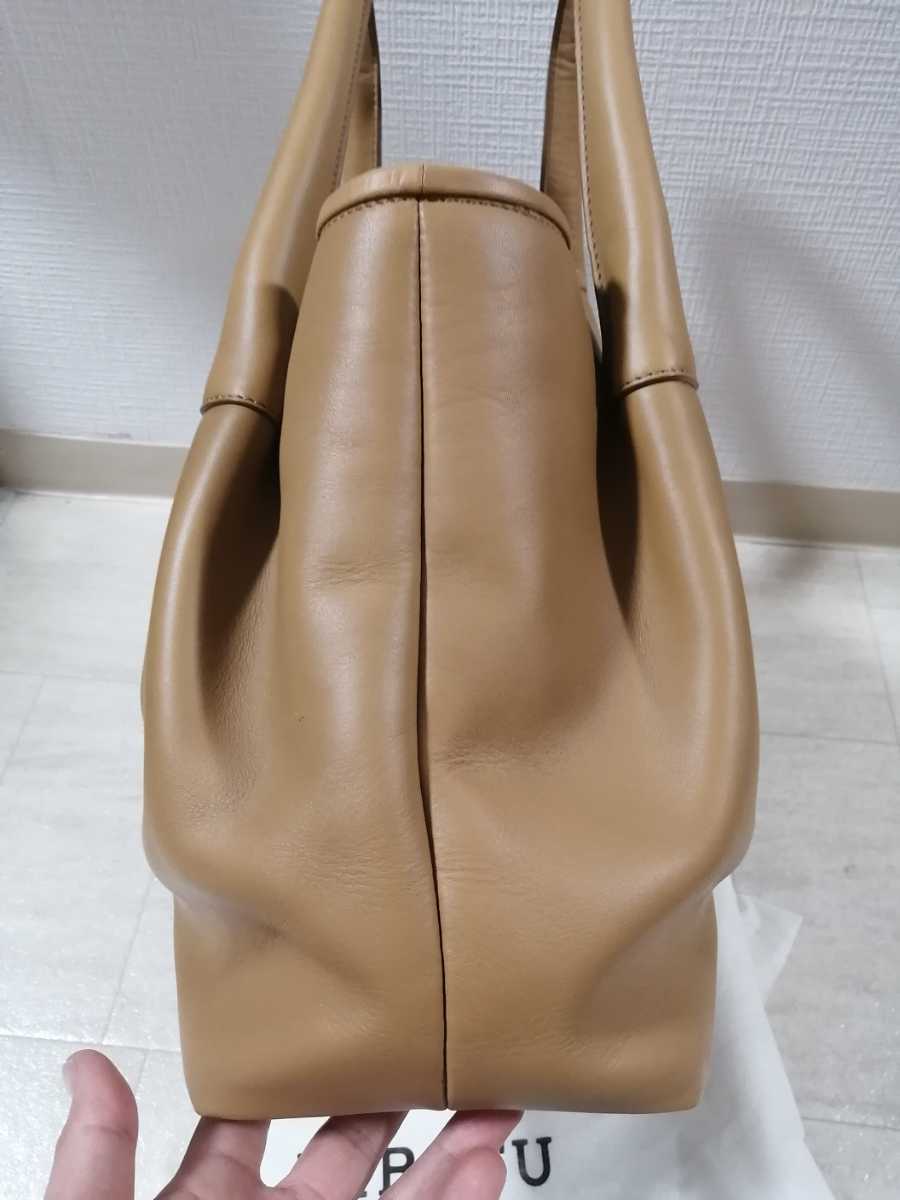 【 美品 】 ヒロフ　トートバッグ　オールレザー　本革　Hロゴ　イタリア製 HIROFU ヒロフ 本革トートバッグ Hロゴ イタリア製