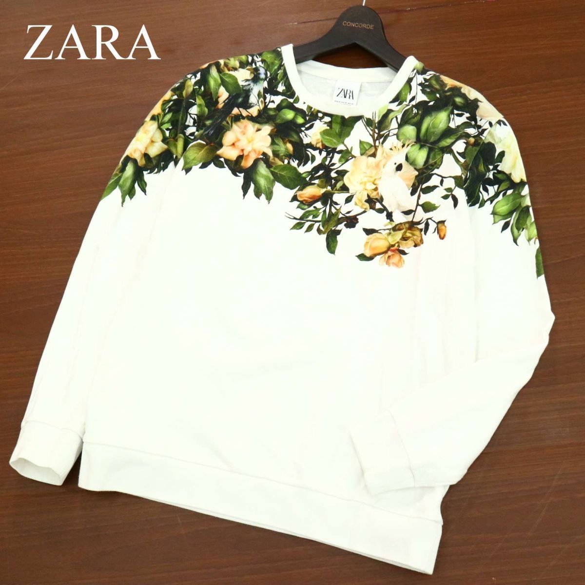 Zara ザラ マン 現行タグ 通年 花柄 フラワー スウェット トレーナー Sz M メンズ 白 t 4 I 男性用 売買されたオークション情報 Yahooの商品情報をアーカイブ公開 オークファン Aucfan Com
