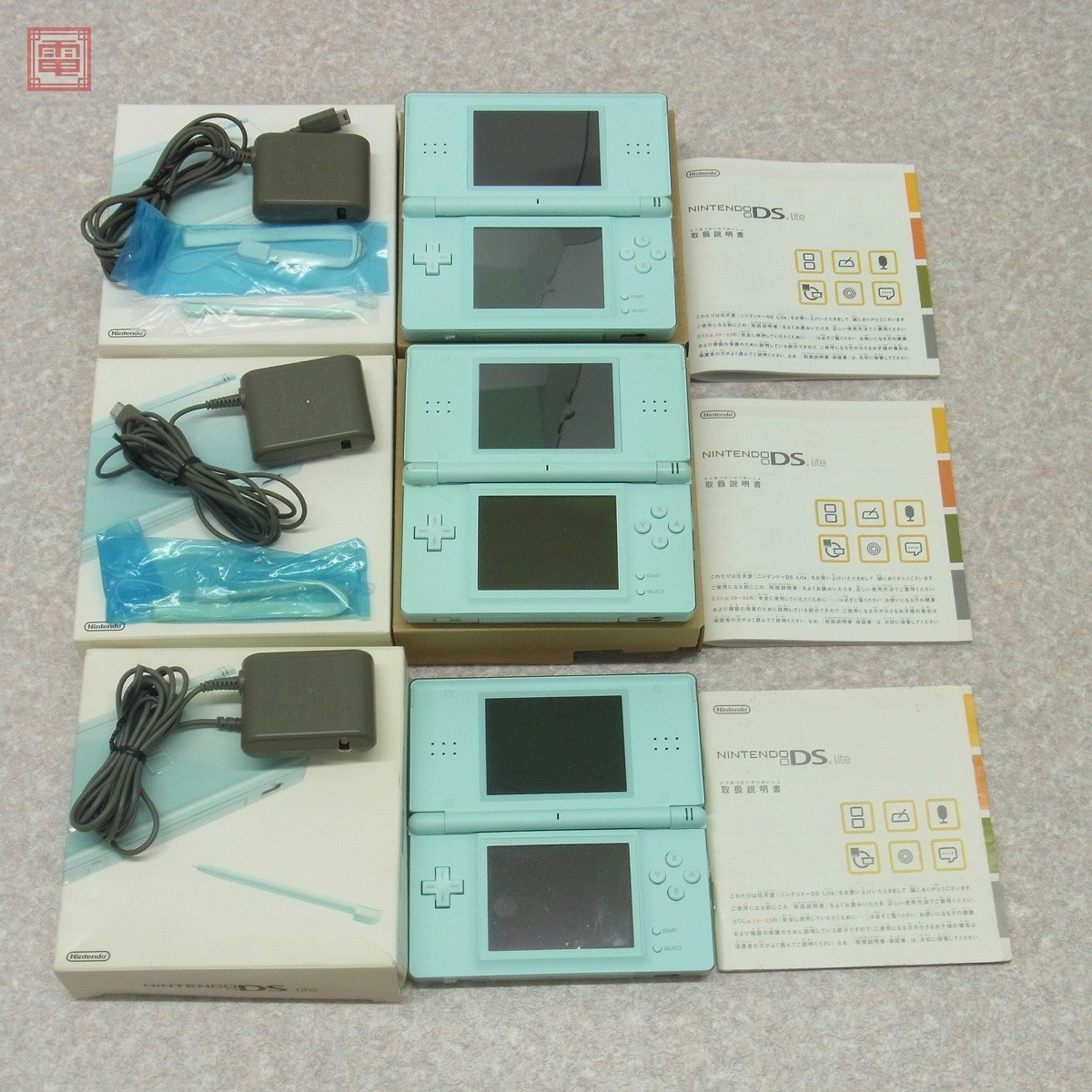 ニンテンドーDS Lite DSライト 本体 クリムゾン/ブラック/ノーブルピンク/アイスブルー/エナメルネイビー等 計15台set 箱説付 未検品【20 Lite DS ニンテンドーDS by mobile｜ラクマ クリムゾン&frasl;ブラック＊ニンテンドーDS本体(箱付)