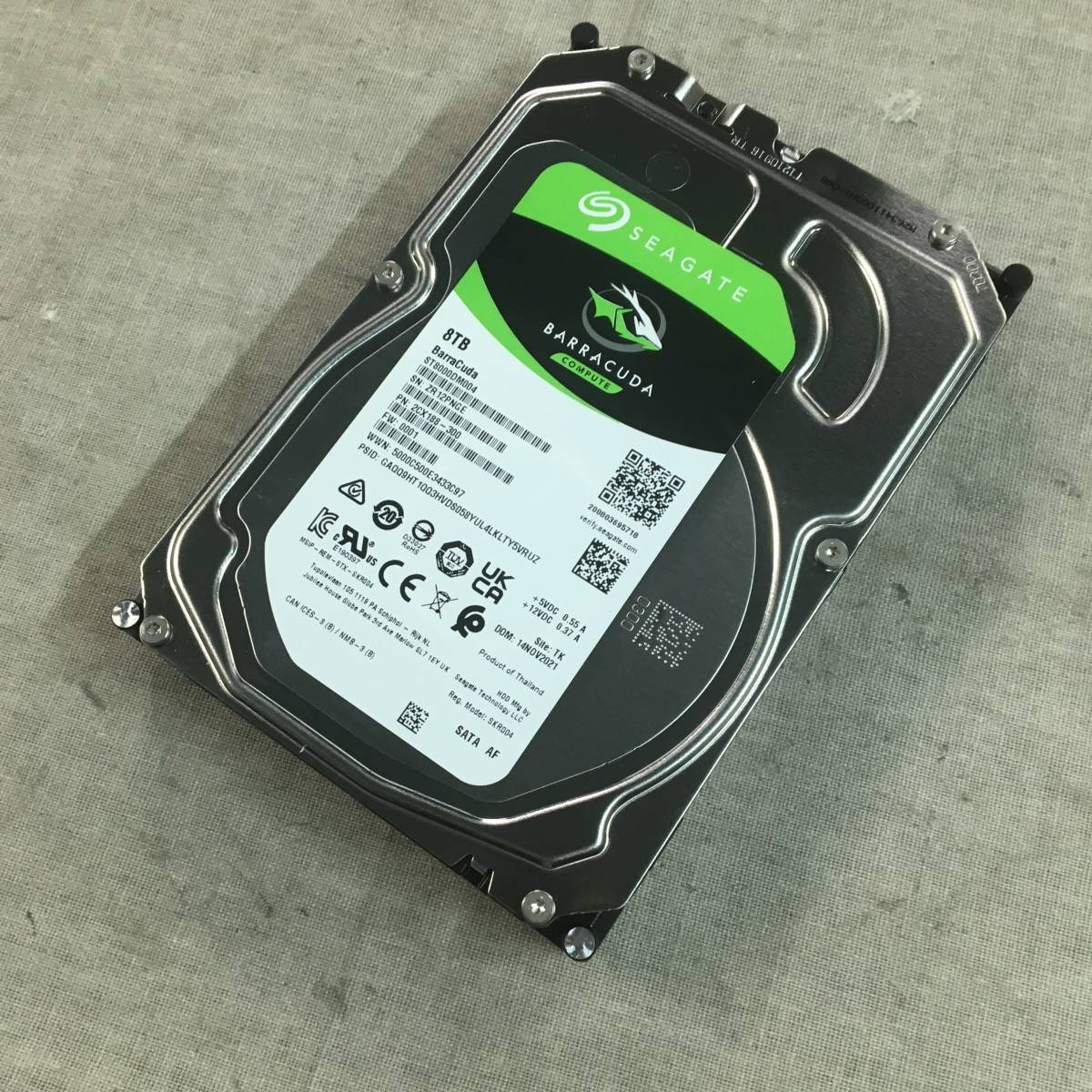 8TB Seagate BarraCuda HDD ST8000DM004 3.5インチ Hard Drive 