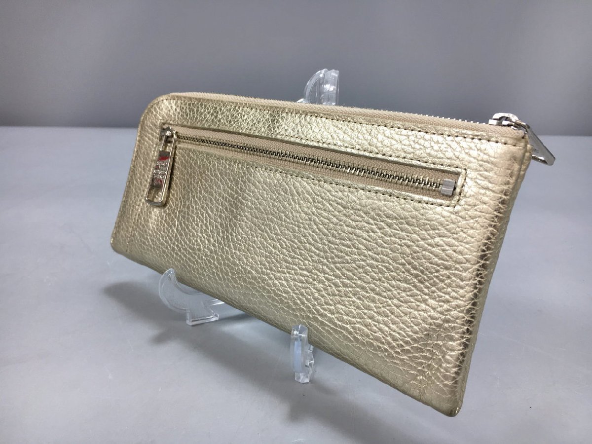 サロンドアルファード L字ジッパー長財布 ゴールド系 2204LS371 長財布 