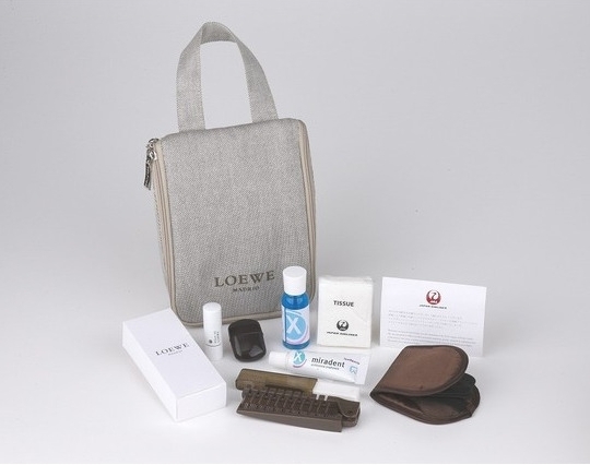 未使用 LOEWE & JAL アメニティ ポーチ□ロエベ トラベル バッグ 