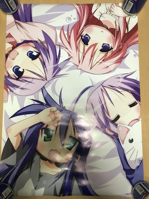 らきすた らき☆すた B2サイズポスター 泉こなた 柊つかさ かがみ 高良