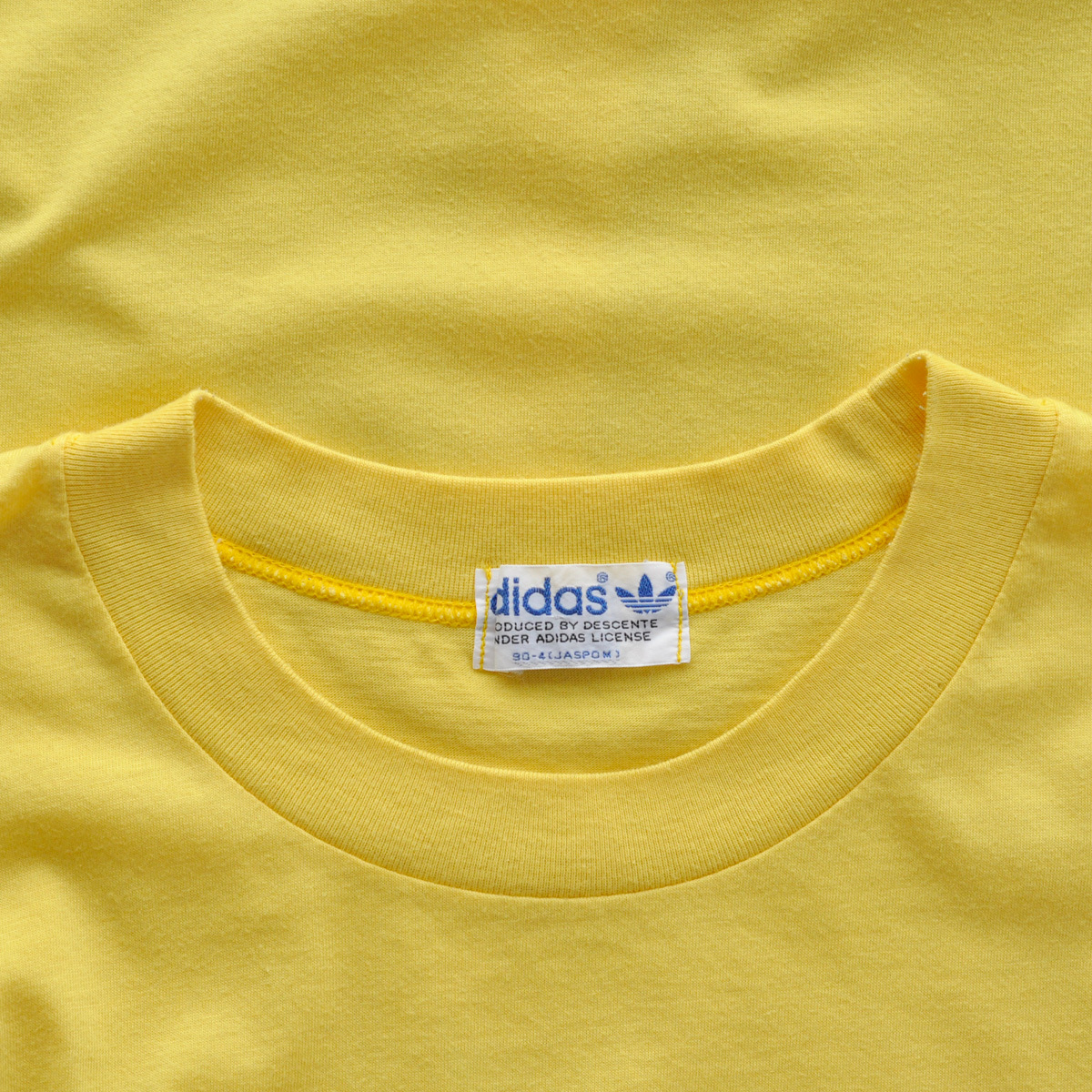 美品 70s adidas アディダス トレフォイル ロゴプリント Tシャツ