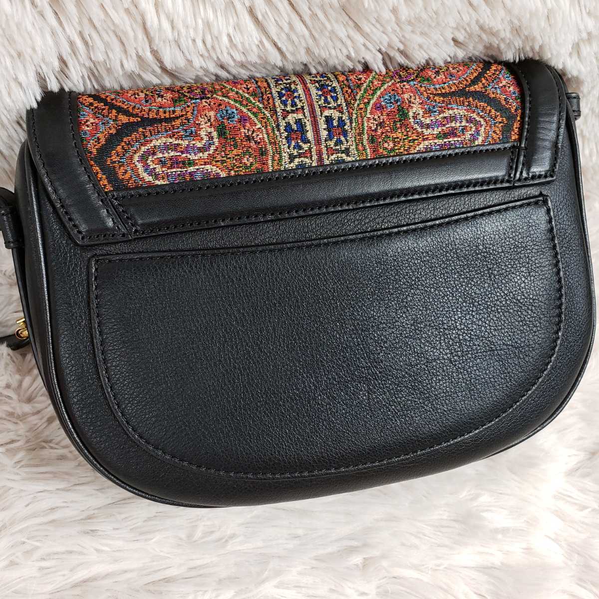 ETRO エトロ ペガソ 金具 PVC レザーショルダーバッグ 2019AW