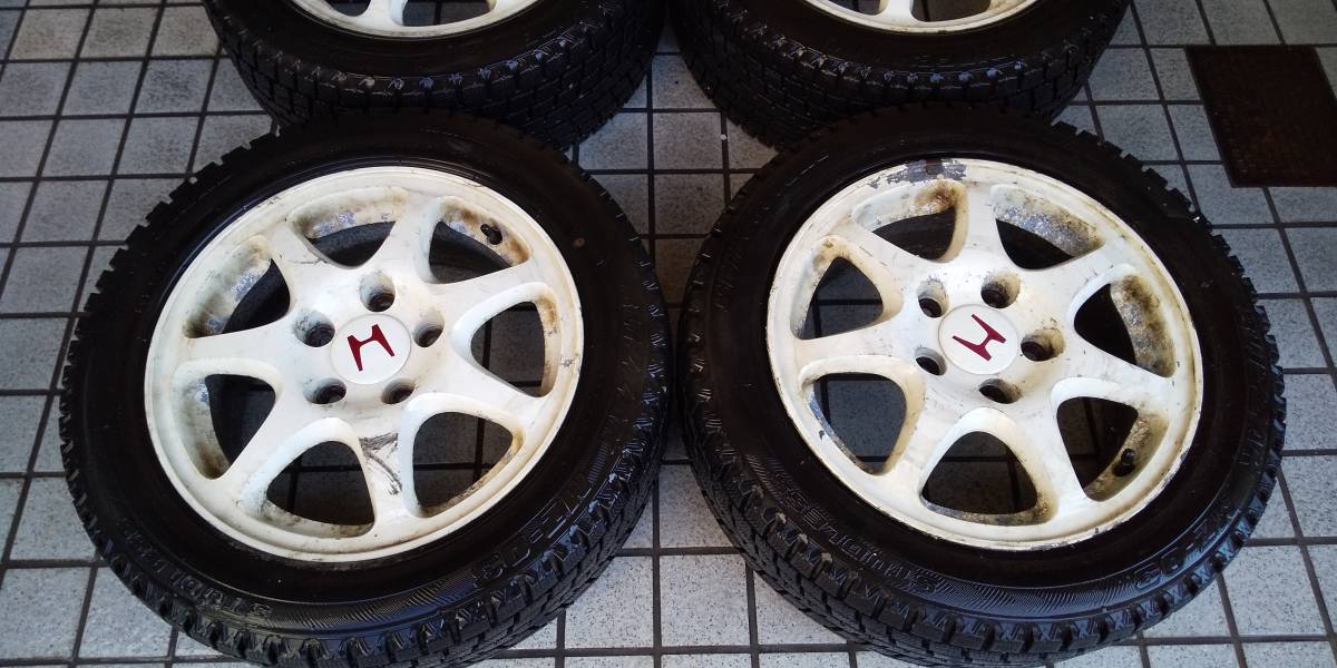 純正□シビック タイプR□EK9】中古 アルミホイール＋中古スタッドレス