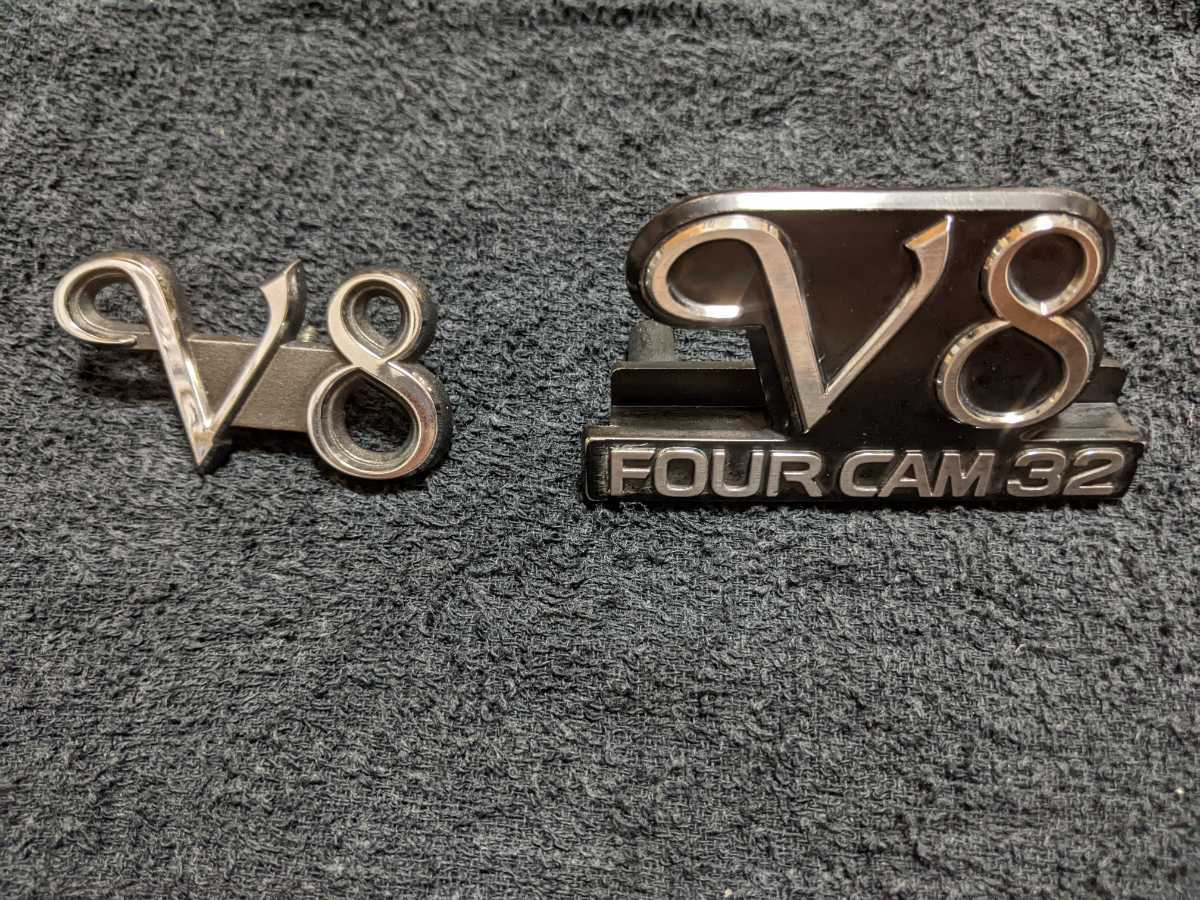 クラウン エンブレム V8 トヨタ 13クラウン 純正 TOYOTA ゴールド 13系 