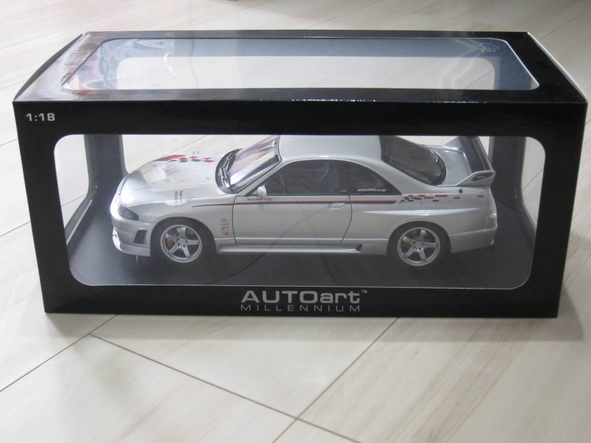 人気SALE，HOT オートアート 1/18 日産 スカイライン GT-R BCNR33 Vスペック Rチューン ニスモ シルバー NISSAN SKYLINE nismo V-spec AutoArt Aa R-tune(乗用車)｜売買されたオークション情報、yahooの商品情報をアーカイブ公 乗用車
