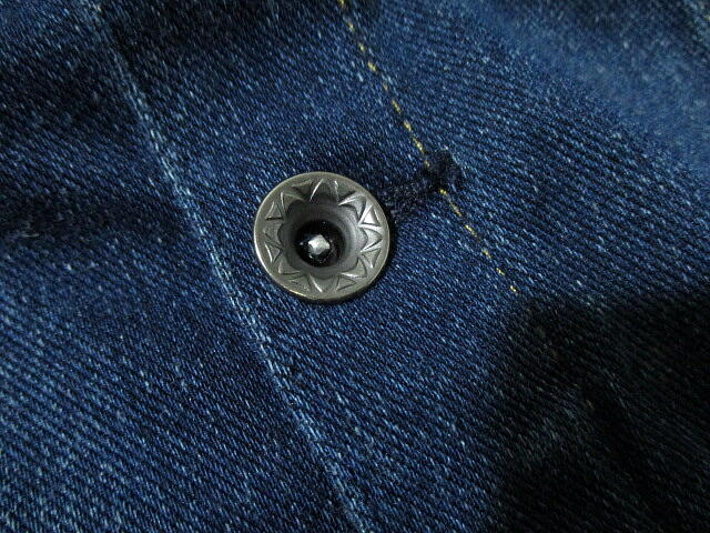 春物▼ ナノユニバース　Gジャン　インディゴ染め　デニムジャケット　ドーナツボタン　nano・universe　XLサイズ　トラッカージャケット NANO デニムジャケット gジャン ナノ SALE／40%OFFラウンドGジャン ジャケット