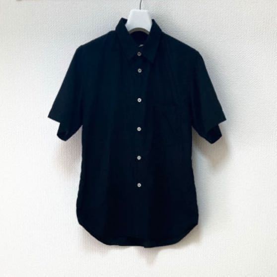 COMME des GARCONS HOMME DEUX 半袖 ポリ縮絨シャツ コムデギャルソン