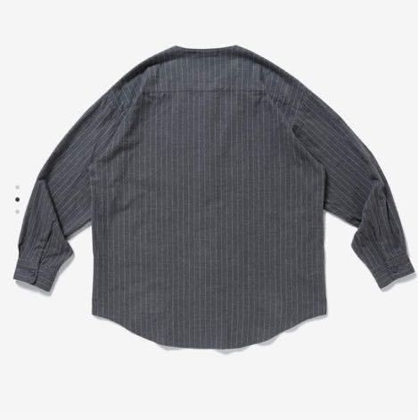 WTAPS 22SS LEAGUE / LS / COTTON. FLANNEL. STRIPE GRAY 02 M ダブル