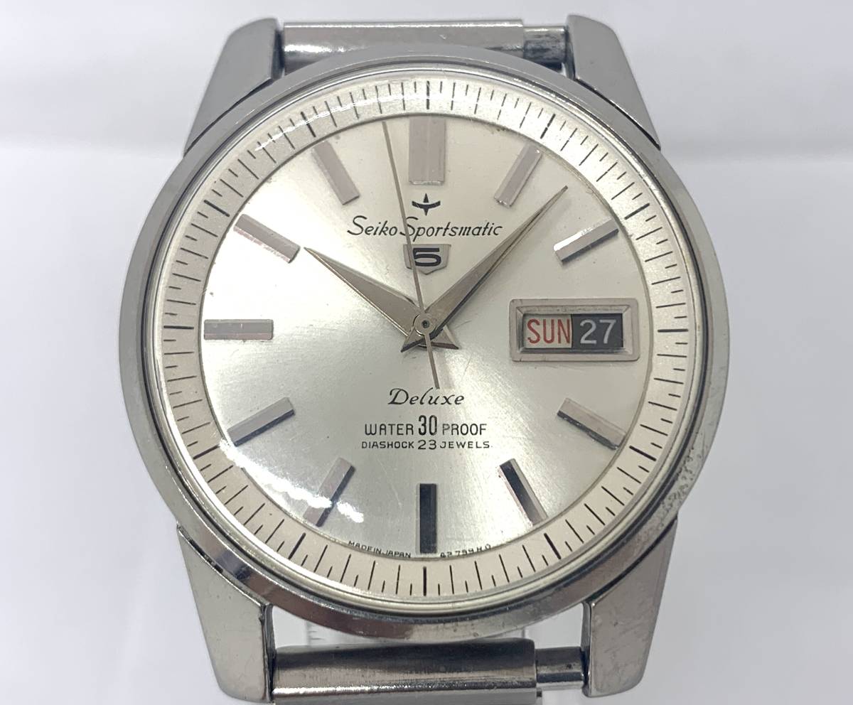 良品☆動作品☆SEIKO セイコー ファイブ Sportsmatic 5 Deluxe