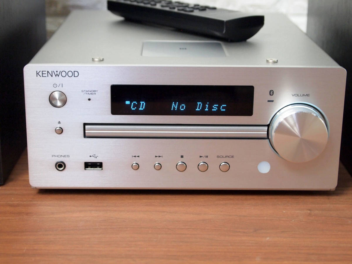 KENWOOD CDコンポ K-515-S ハイレゾ対応スピーカー Bluetooth FM/AM
