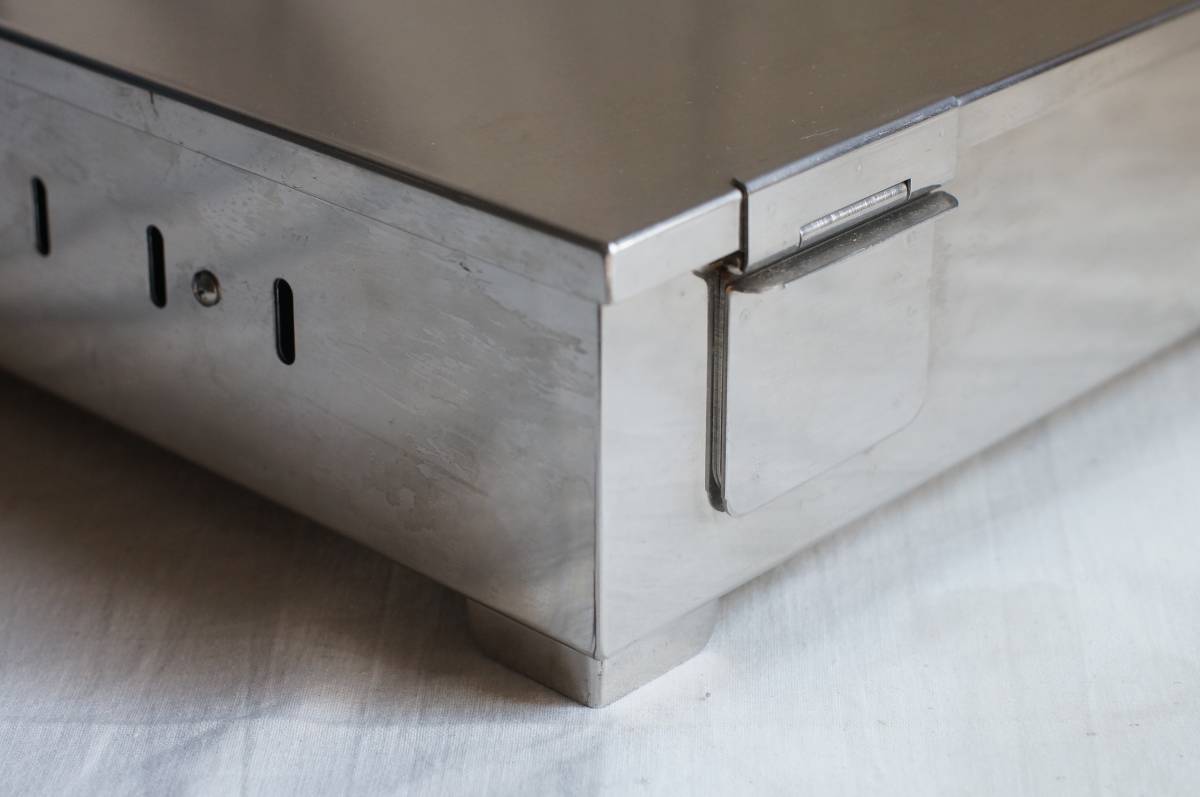 ●メディカルケース 医療ケース 救急箱 シンプル スクウェア ヴィンテージ アンティーク_5