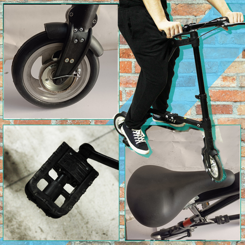 折りたたみ 自転車 超軽量 ブラック 折り畳み 8 インチ フォールディングバイク 折り畳み自転車 超小型 コンパクト 工具不要 オールマイ 車体 売買されたオークション情報 Yahooの商品情報をアーカイブ公開 オークファン Aucfan Com