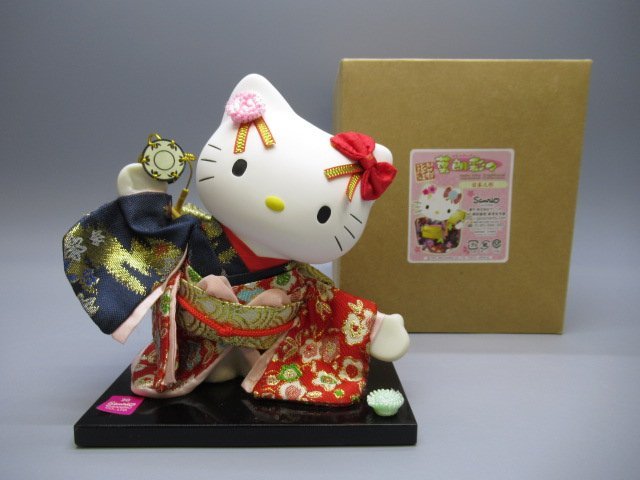 新品】ハローキティ 日本人形 葉月彩々 あすなろ舎 サンリオ 陶器製