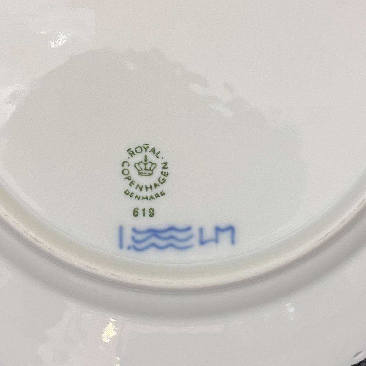 C-9647【１円～】ロイヤルコペンハーゲン おまとめ ブルーフルーテッドプレイン フルレース お皿 プレート ６客セット まとめ売り_3