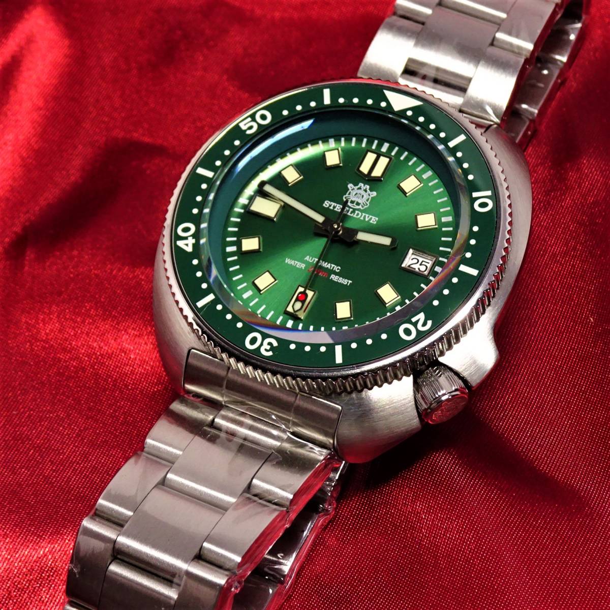 NH35 自動巻 腕時計 ダイバーズ ビンテージ ノーロゴ MOD オマージュ ADDIESDIVE ツナ缶 オマージュ NO LOGO ノーロゴ ダイバー SEIKO NH35A