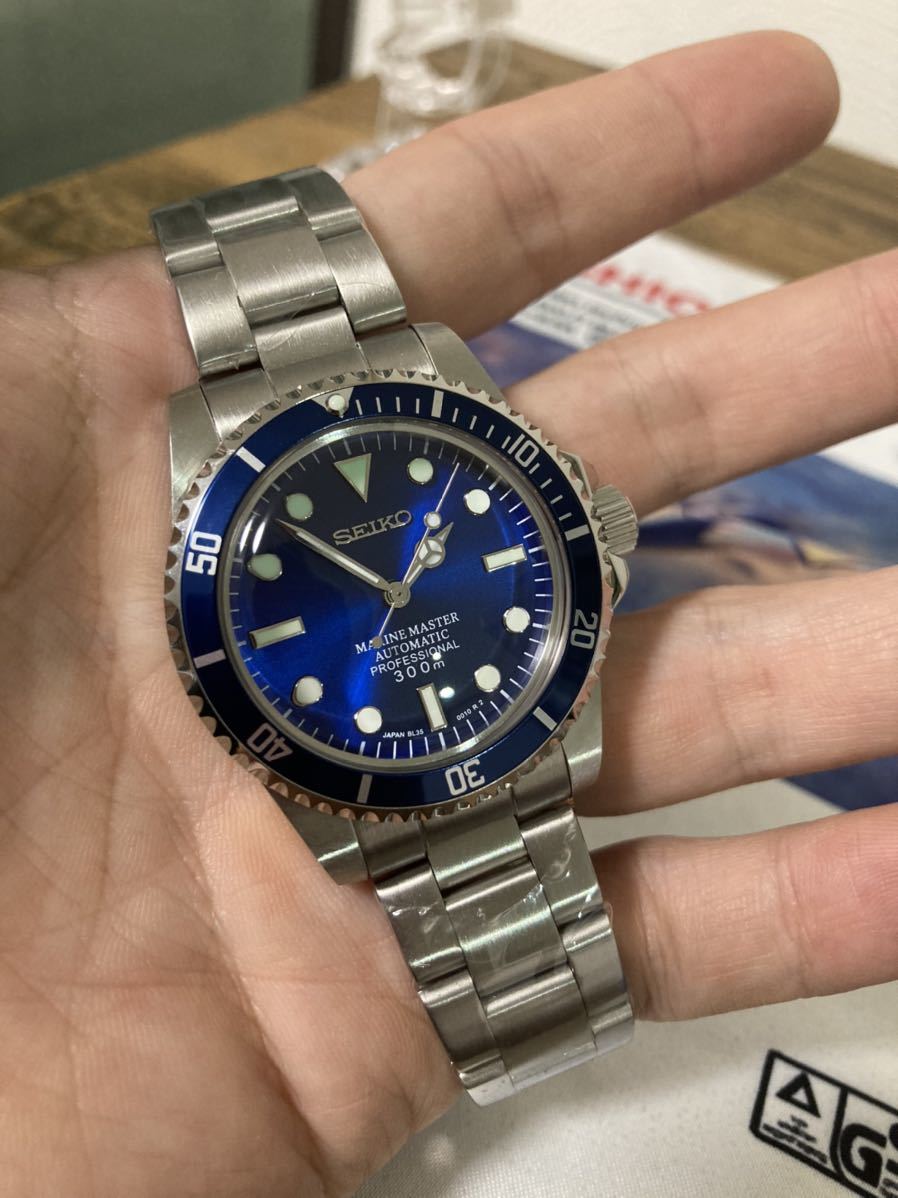 SEIKO MOD カスタム ブルーサブ マリーン 美しい青 - 未使用 セイコー
