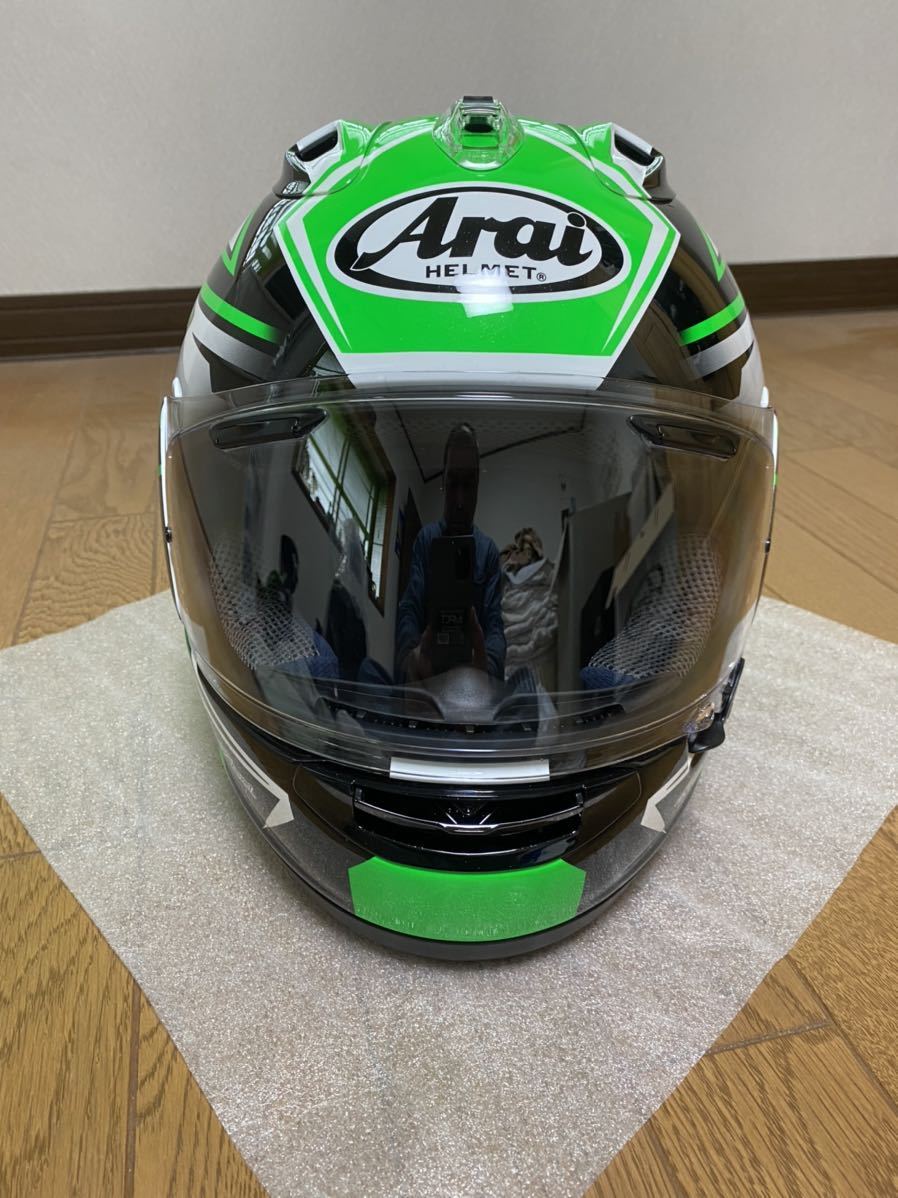 アライ RX-7Xゴースト 緑 練り歩く