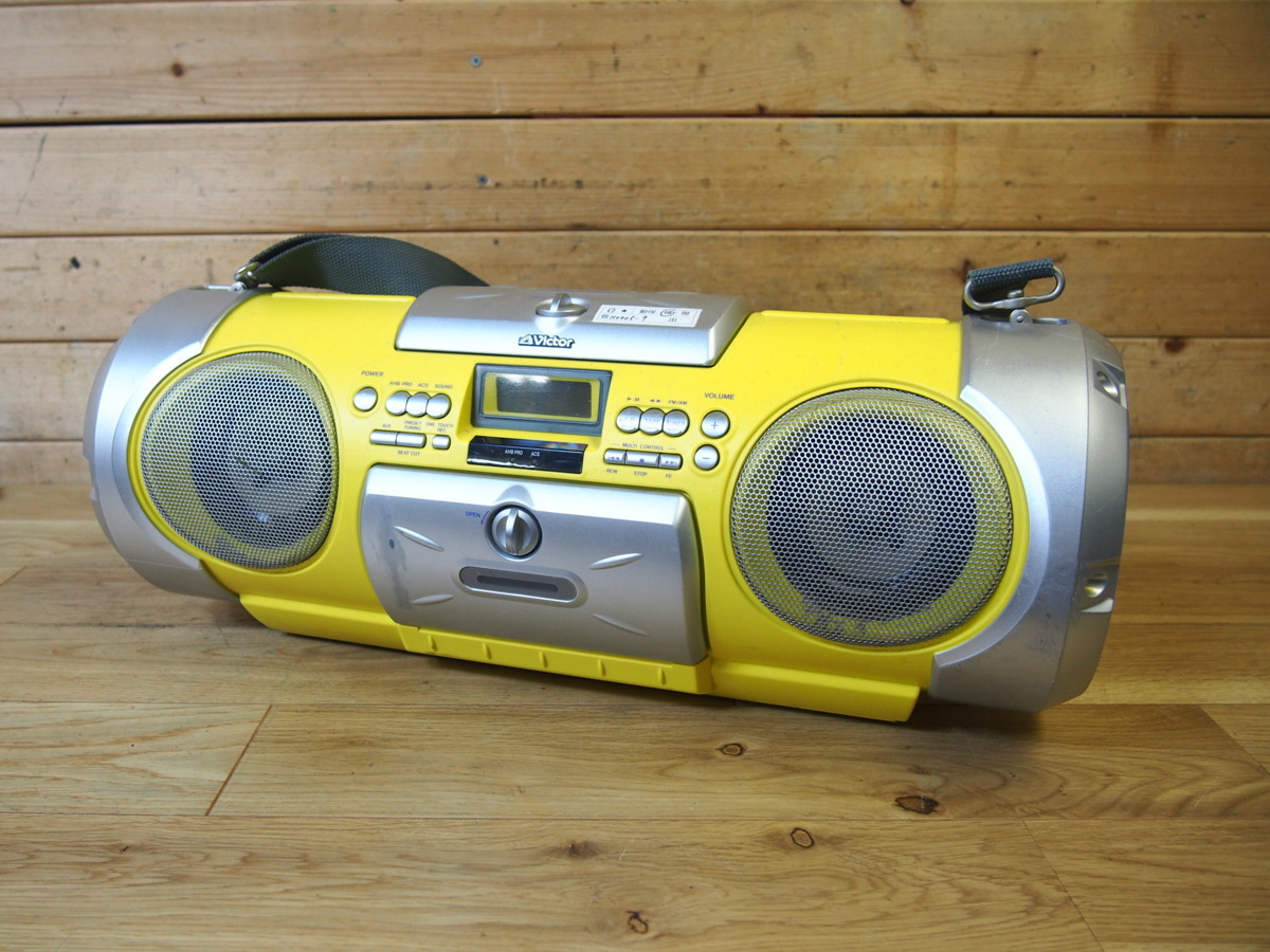  H0405-9 Victor 日本ビクター NO.RV-X55-Y 電源コード付き CDポータブルシステム 音響機器 オーディオ機器 ジャンク(その他)｜売買されたオークション情報、yahooの商品情報をアーカイブ公開 - オー その他