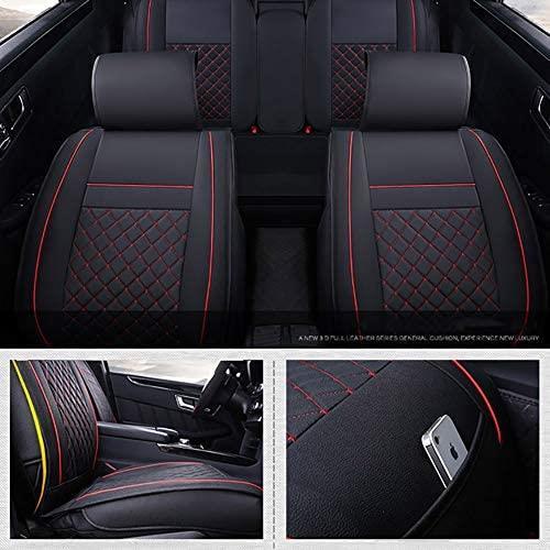 ブラック×ホワイトステッチスタンダード シートカバー エプロンタイプ レザー 汎用 フロント 軽普通車用 前席 運転席 助手席