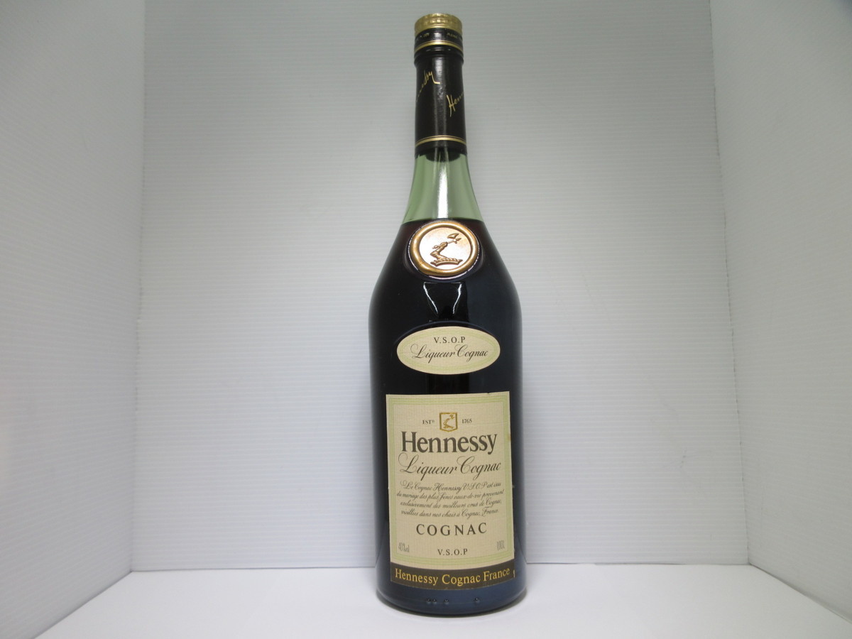 ヘネシー VSOP スリムボトル グリーンボトル 金キャップ Hennessy