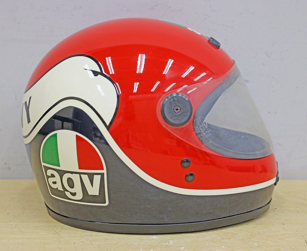 AGV フルフェイスヘルメット レプリカデザイン ヴィンテージ 当時物 観賞用 AGV フルフェイスヘルメット レプリカデザイン ヴィンテージ 当時物