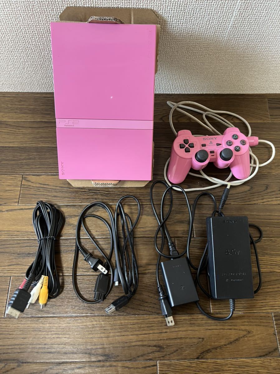 SONY PS2 プレステ2 本体 ピンク SCPH-77000 PK 薄型 ソニー SONY 