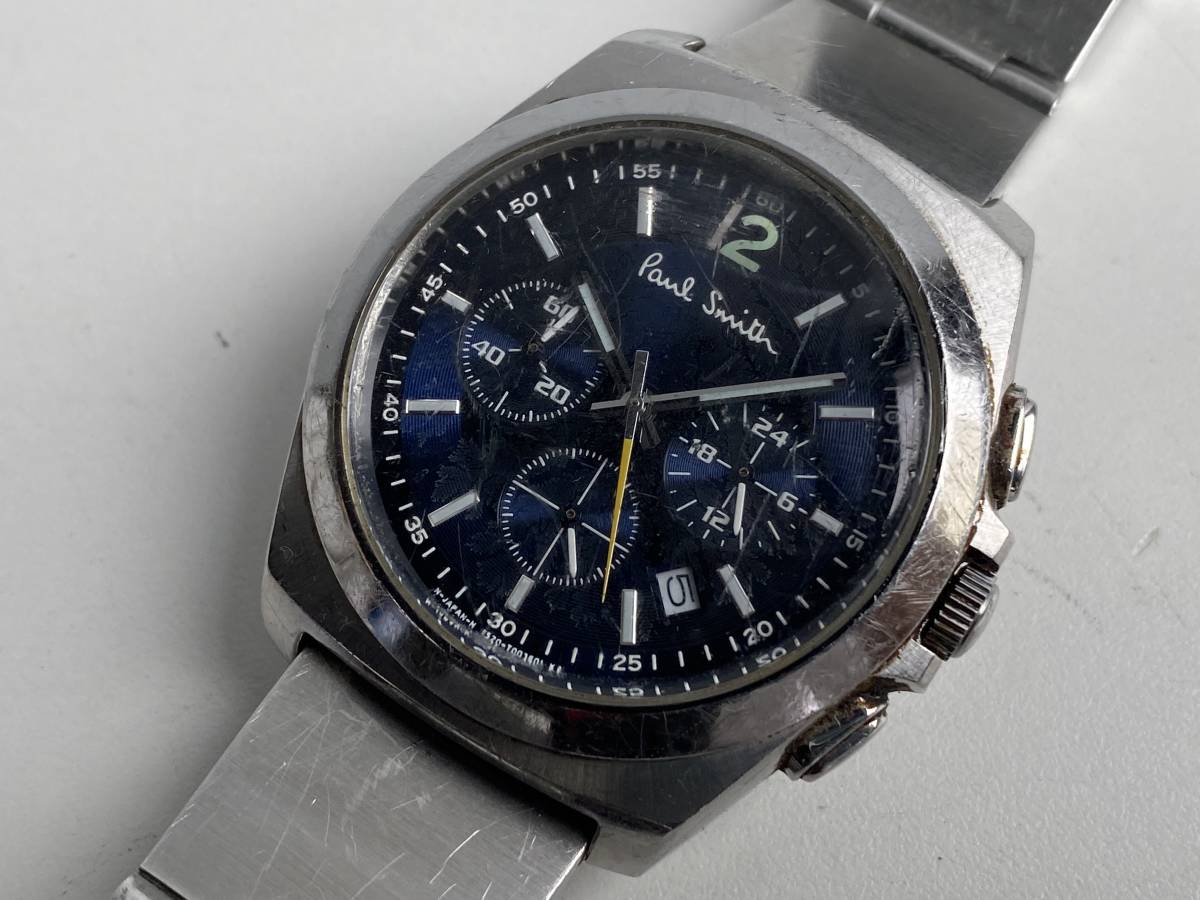 Paul Smith ポールスミス 腕時計 クロノグラフ 05 T Gn 4w S ポール スミス 売買されたオークション情報 Yahooの商品情報をアーカイブ公開 オークファン Aucfan Com