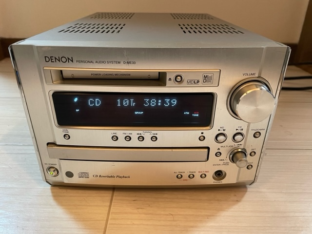 メンテナンス品！DENON D-ME33 CD/MDシステムコンポ 動作確認済み