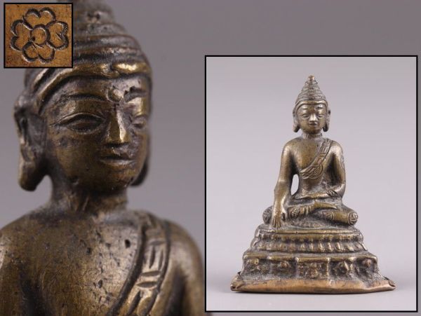 仏教美術 古銅青銅 チベット仏 仏像 置物 C R6026 仏教美術 古銅青銅