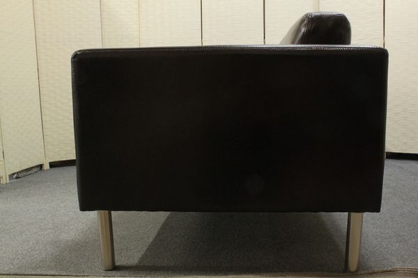 イケア SATER 2.5人掛けソファ 廃版 フレーシグ ダークブラウン 合成 