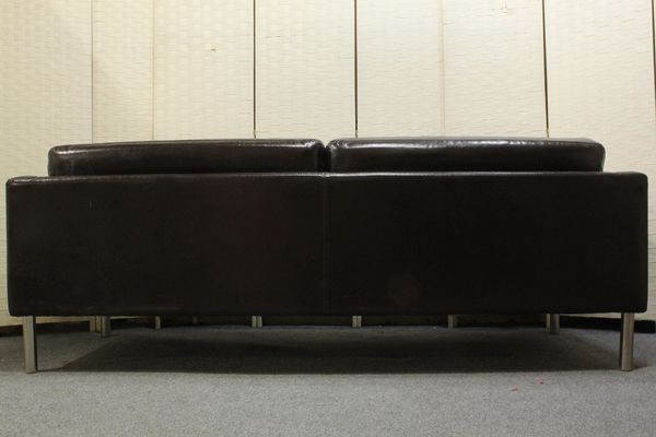 イケア SATER 2.5人掛けソファ 廃版 フレーシグ ダークブラウン 合成 