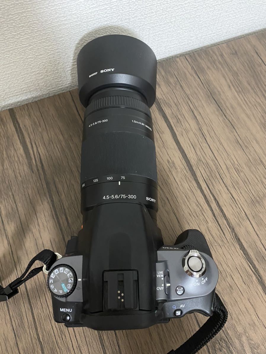 【美品】SONY α330 DSLR-A330L DT18-55mm F3.5-5.6SAM Zoom Lens Kit ソニーデジタル一眼レフ カメラ 動作確認済 Sony Alpha DSLR-A330 DT18-55 Exc レンズ
