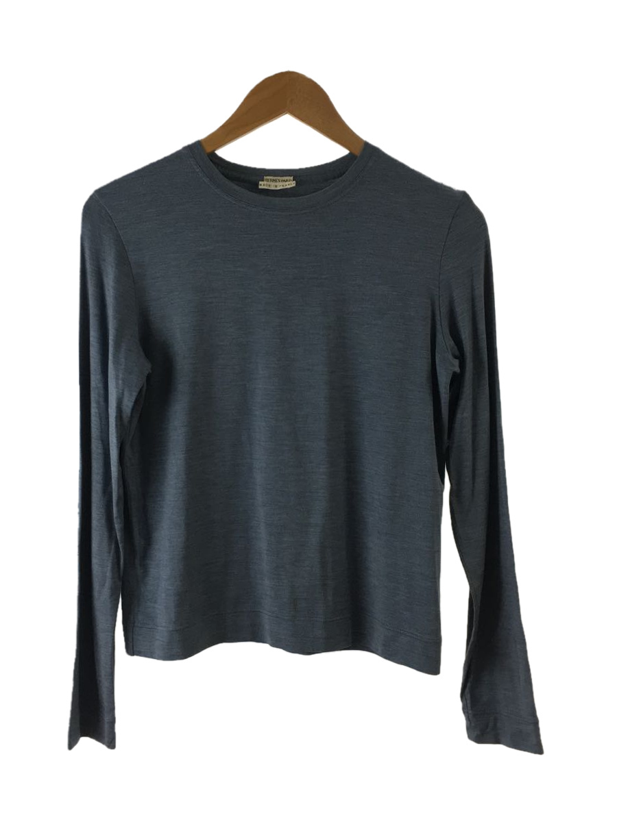 エルメス （HERMES） マルジェラ期 シルク長袖 カットソー HERMES◇マルジェラ期/シルクカットソー/長袖Tシャツ/40/シルク/IDG