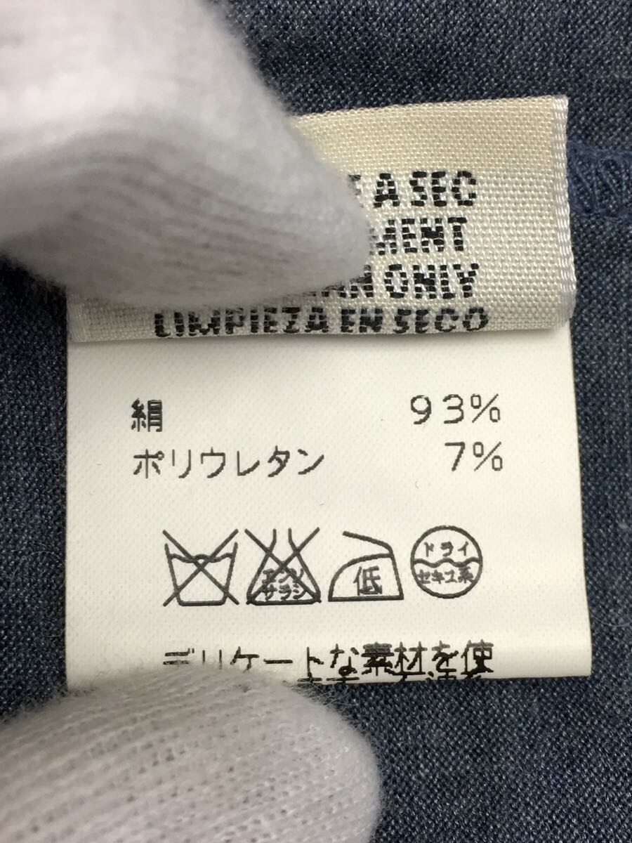 HERMES◇マルジェラ期/シルクカットソー/長袖Tシャツ/40/シルク/IDG
