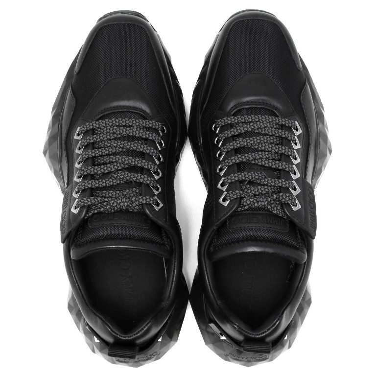15万新品◆41=26㎝◆JIMMY CHOOジミーチュウ◆DIAMONDスニーカー黒 | ジミー 15万新品◇41=26㎝◇JIMMY Black II&frasl;M エクストレーム
