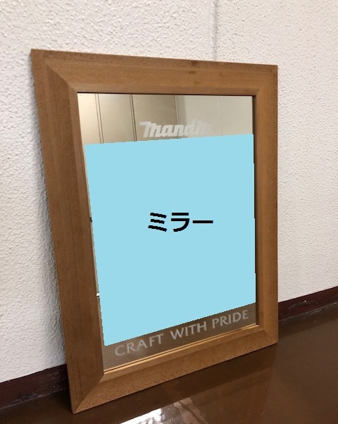 中古品】M&M Custom Performance エムアンドエム ミラー 木 アルミ