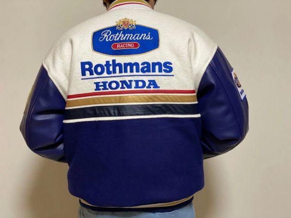 【希少】Rothmans Honda ナイロンジャケット【Lサイズ】 希少 Rothmans HONDA ロスマンズ レーシング ホンダ ジャケット