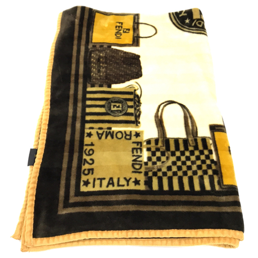 1円 フェンディ ブランケット 毛布 サイズ 98.5cm×147cm バッグ  