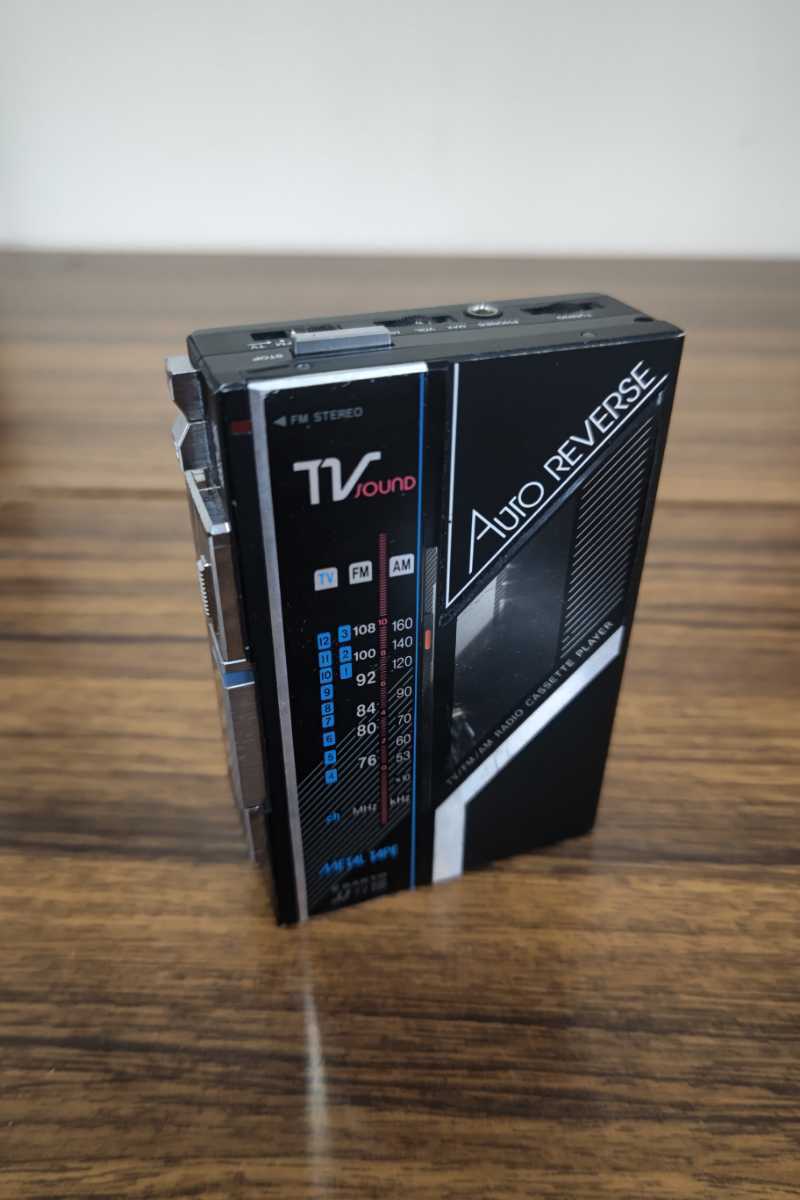SANYO サンヨー JJ-F2 TV/FM/AMラジオ付きカセットプレーヤー ジャンク