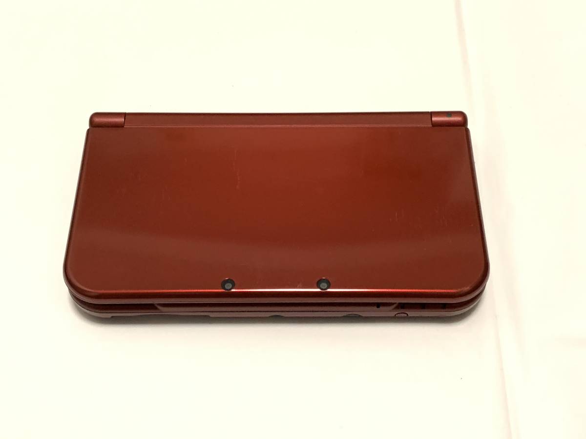 ☆[中古] new3DSLL newニンテンドー3DS LL メタリックレッド 箱、説明 