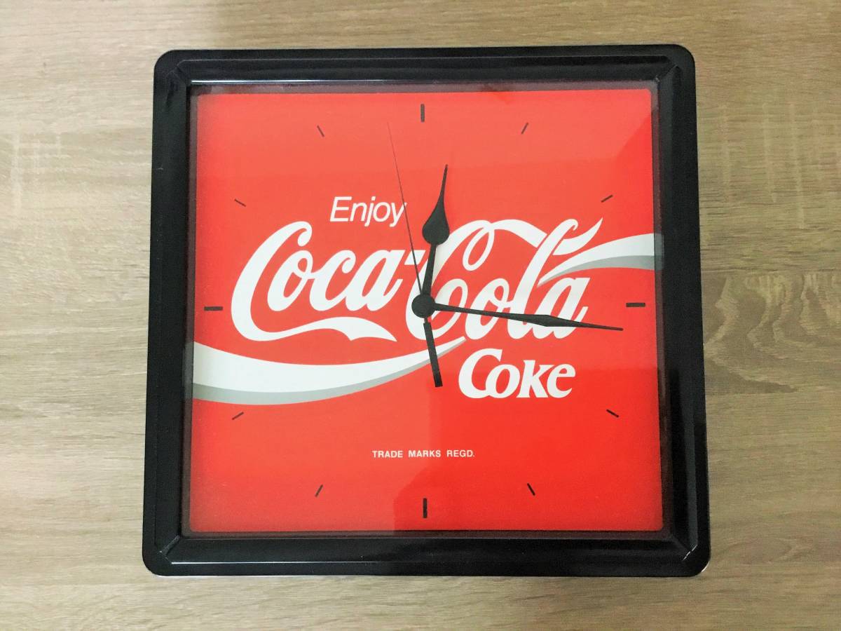 送料無料＞Coca-Cola コカ・コーラ 壁掛け時計 レトロ ヴィンテージ 