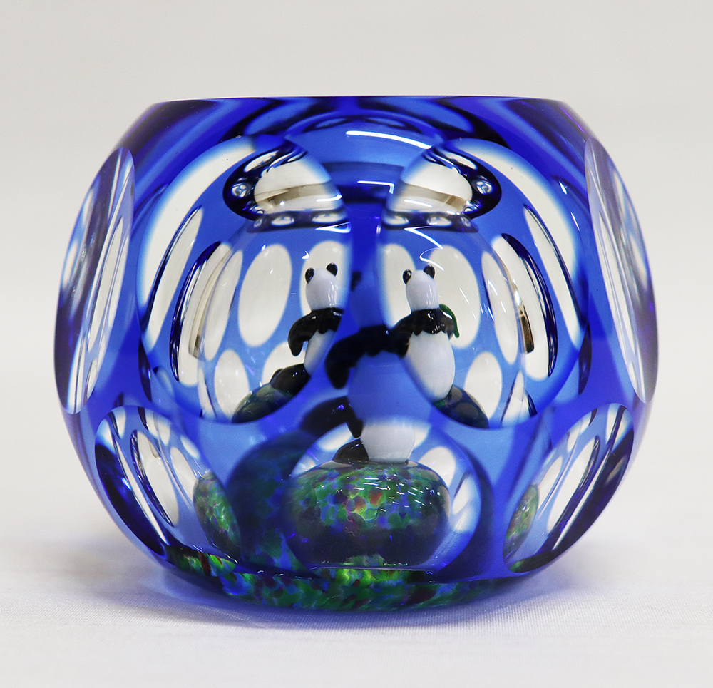 パースシャー Perthshire ペーパーウェイト スコットランド パンダ